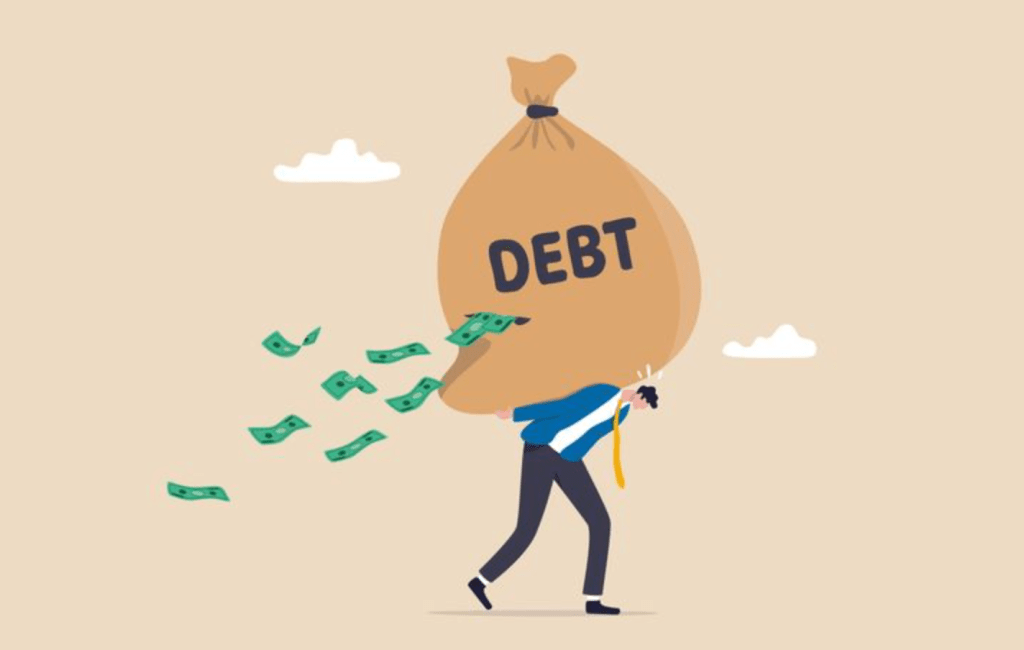 Carrying financial debt is a burden