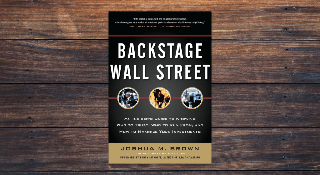Backstage Wall Street by Josh Brown